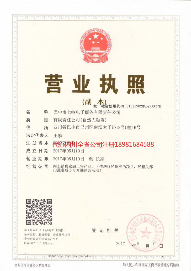 汕头汕头七岭电子商务有限责任公司